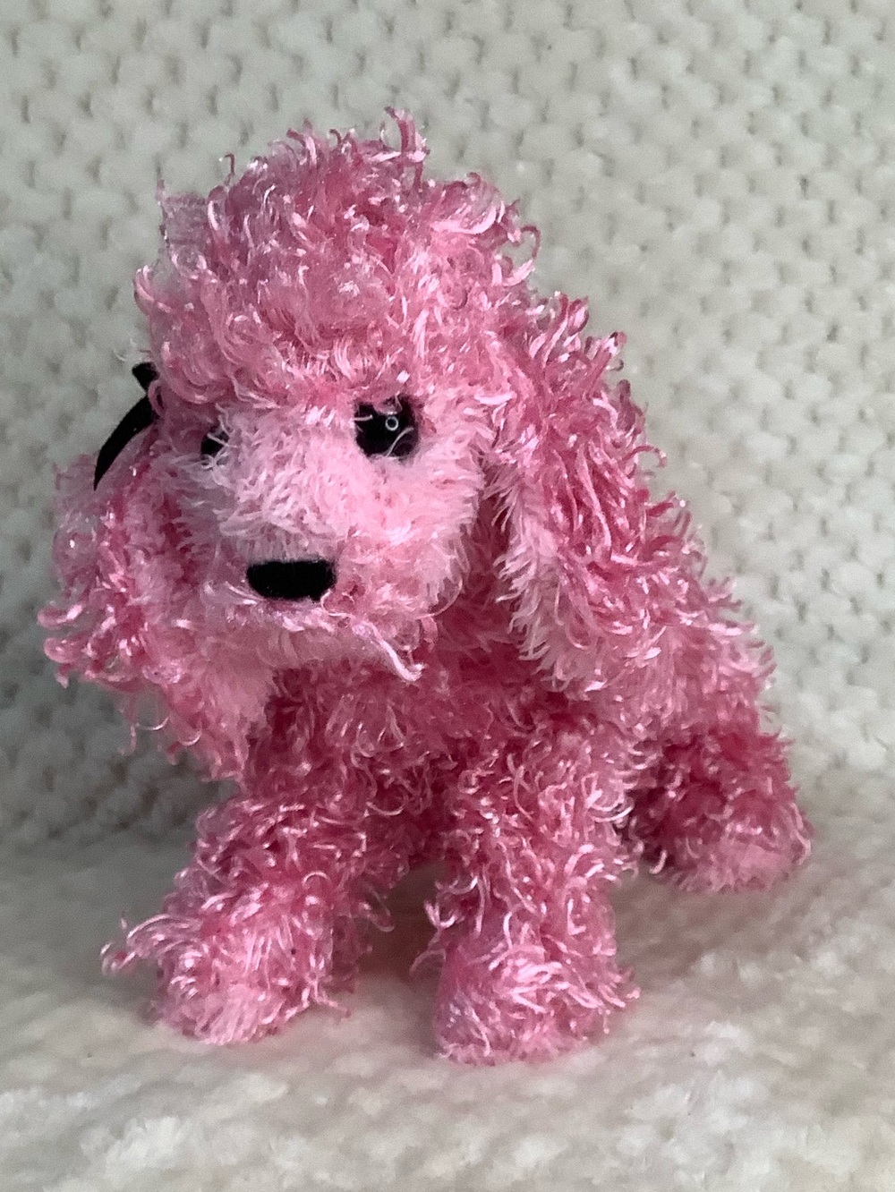 Kookeys Pink Poodle Plush 7in Stuffed Animal Tush Tag Only